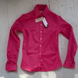 Banana Republic woman’s Bright Pink Non-Iron Dress Shirt